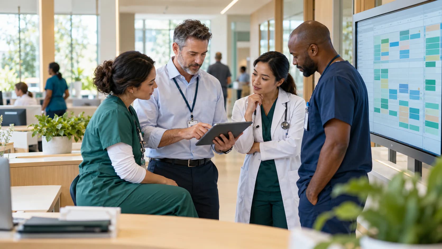 Healthcare teams working with Trivoh