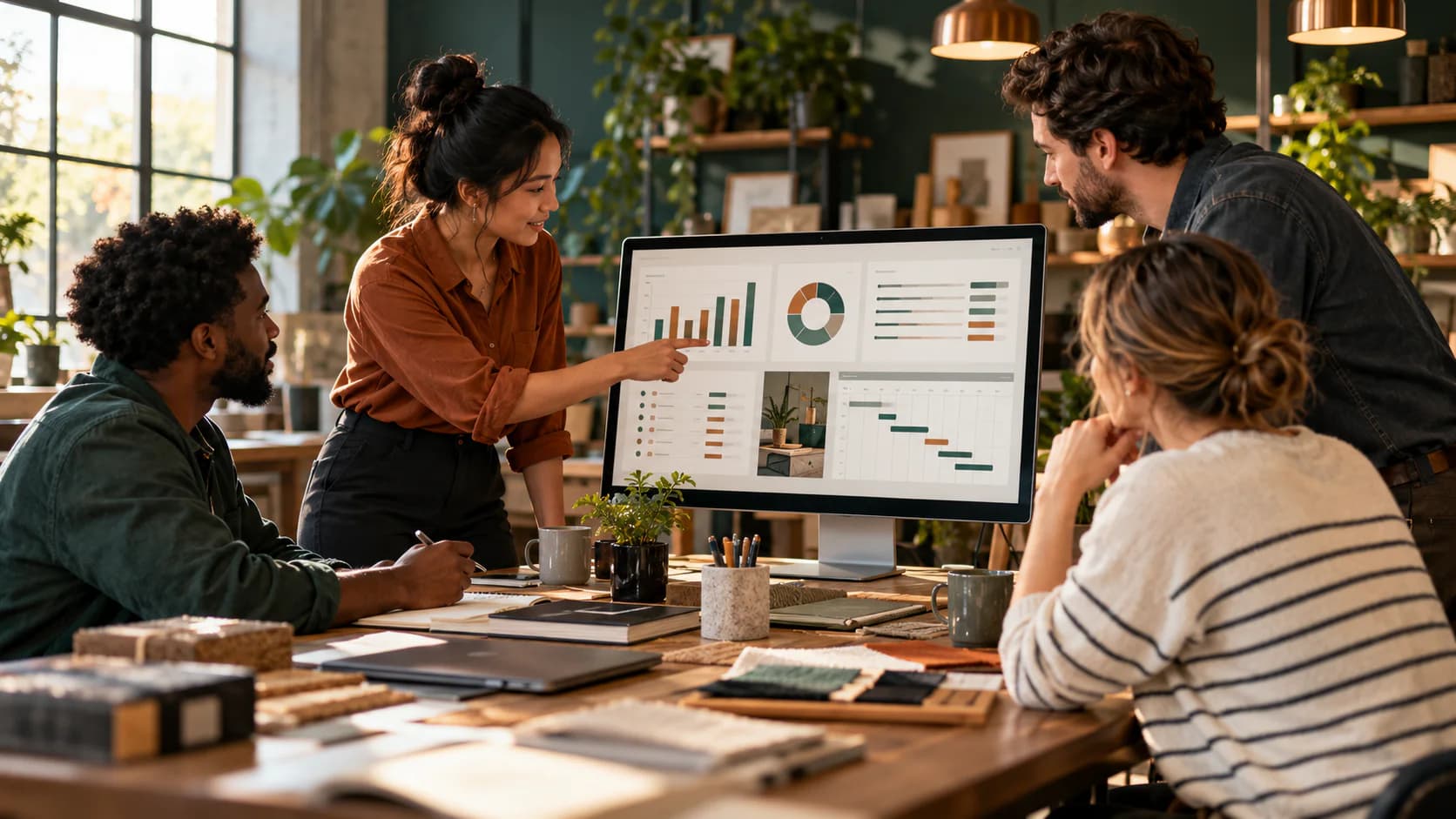 Small and medium businesses teams working with Trivoh